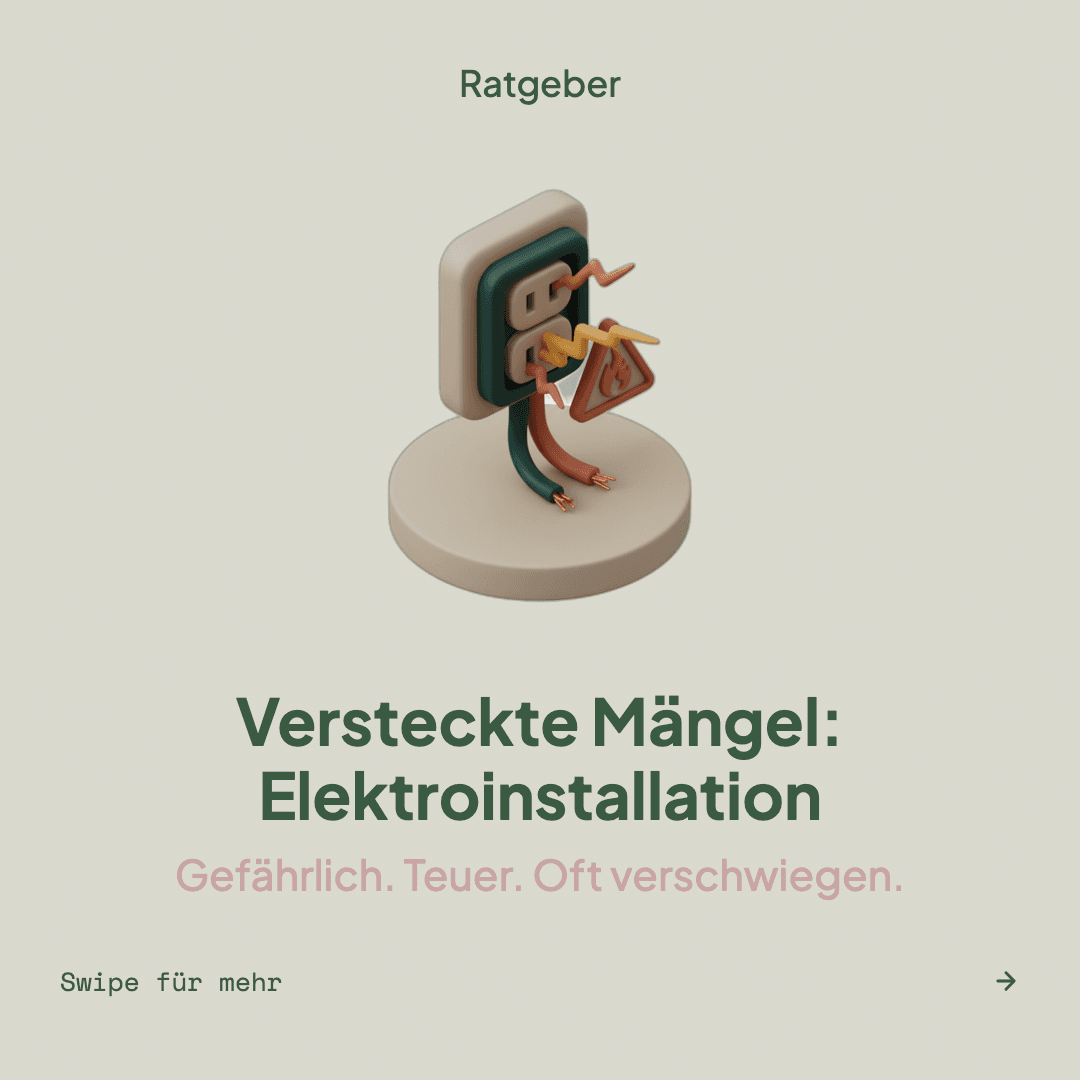 Veraltete Elektroinstallation – Slide 1