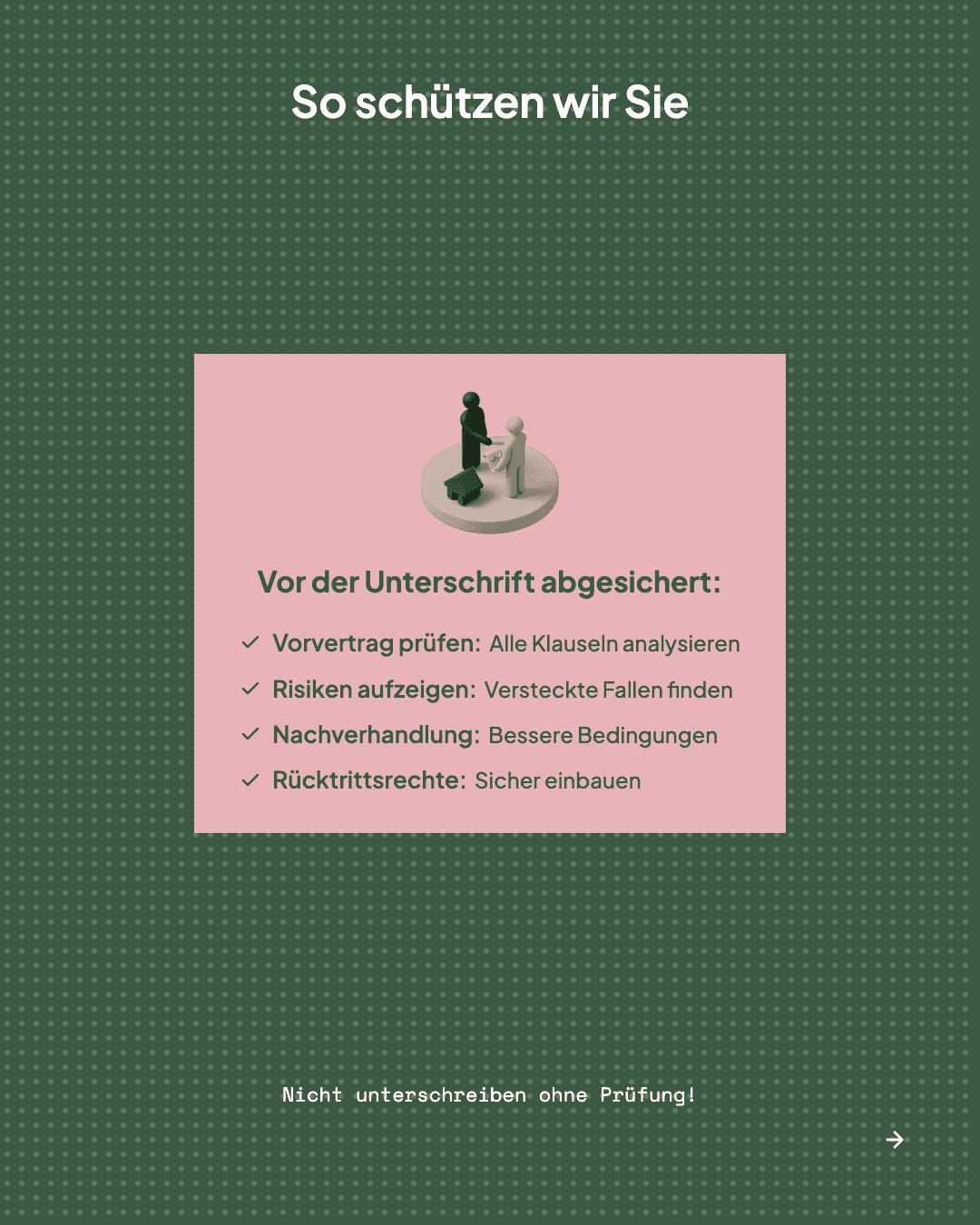 Vorvertrag beim Hauskauf – Slide 4