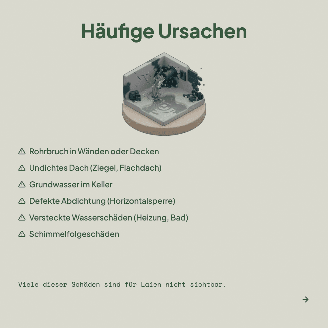 Wasserschaden nach dem Hauskauf – Slide 2